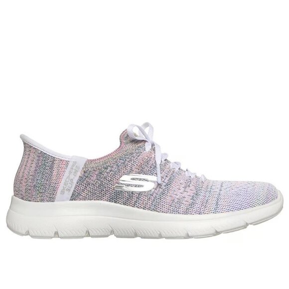 SKECHERS Women's Slip-ins: Summits Mystic Glow Shoes Size 7.5 In White/Multi - Picture 1 of 9
